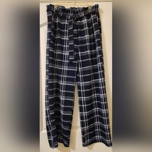 Women's Plaid Wide-leg Pants
